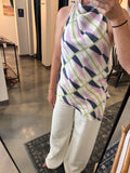 Lilac Swirl Halter Tank