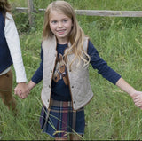 Kids Pleated Plaid Skirt
