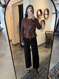 Brown Zipper Jacket