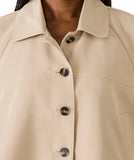 Khaki Cropped Trench