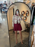 Ivory Jacquard Pipped Jacket