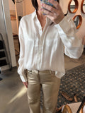 Ivory Shimmer Blouse