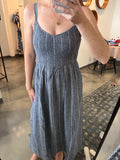 Soft Pinstripe Smock Top Dress
