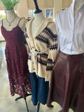 Burgundy Lace Cami Dress