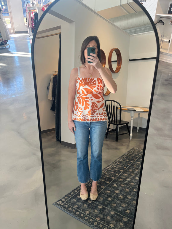 Spring Linen Brown Tropical Tank