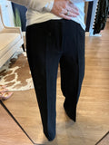 Black Utility Pocket Wide Leg Trouser