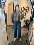 Olive Stripe Dolman Top