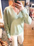 Mint Cashmere VNeck