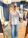 Blue Stripe Perfect Line Button Down