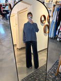 Slate Blue Mock Sweater