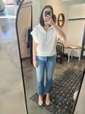 White Mesh Sweater Vest