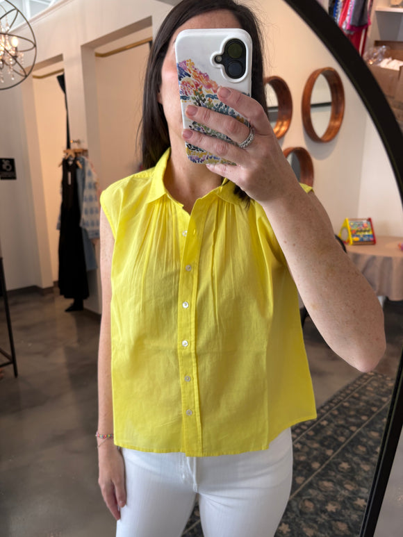 Lemon Short Sleeve Button Down