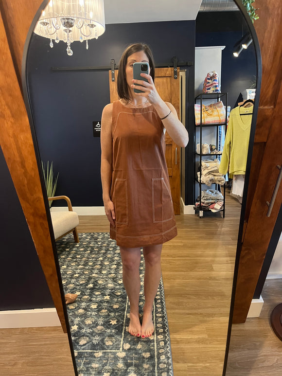 Cedar Canvas Exposed Pocket Dress