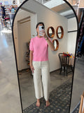 Pink Short Sleeve Cashmere