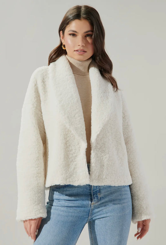 Ivory Sherpa Jacket