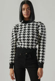 Blakc/White Houndstooth Sweater