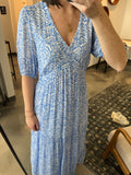 Blue Print Maxi Dress