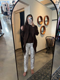 Brown Murphy Scarf Sweater