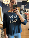 Navy Lake Life Sweater