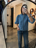 Denim Puff Sleeve Top