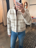 Ivory/Tan Plaid Jacket