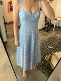Light Blue Lace Midi Dress