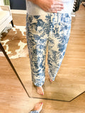 Blue Print Straight Pant