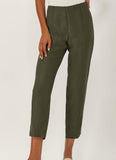 Dark Olive Cropped Pant