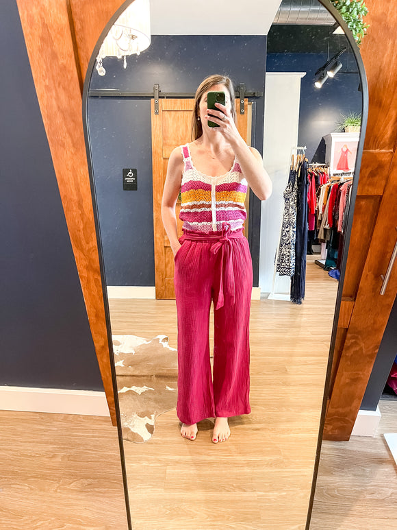 Sangria Gauze Pants