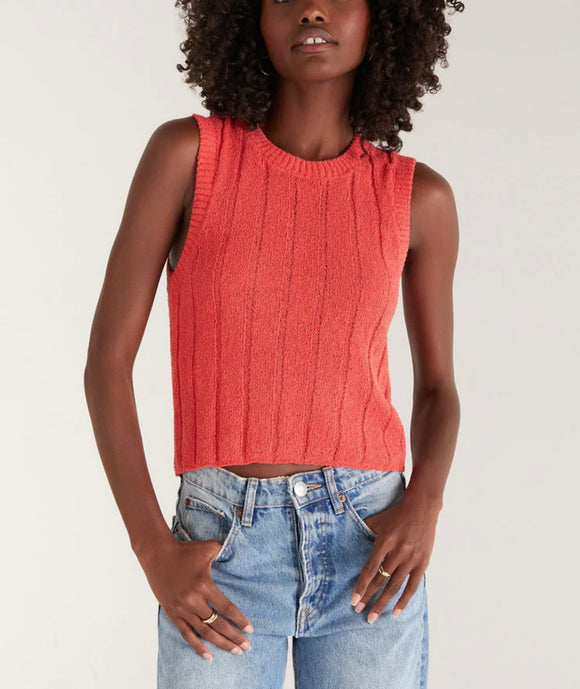 Red Sweater Tank