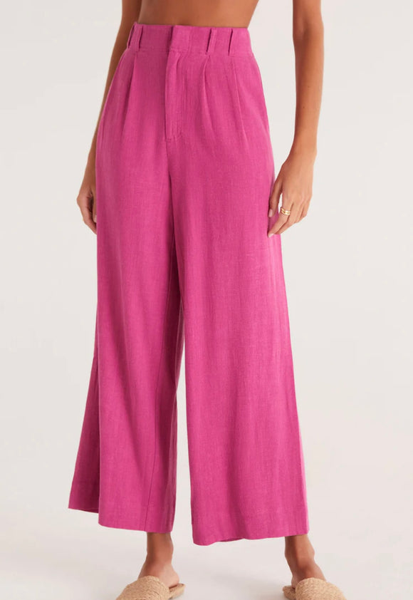 Plum Pleated Trouser