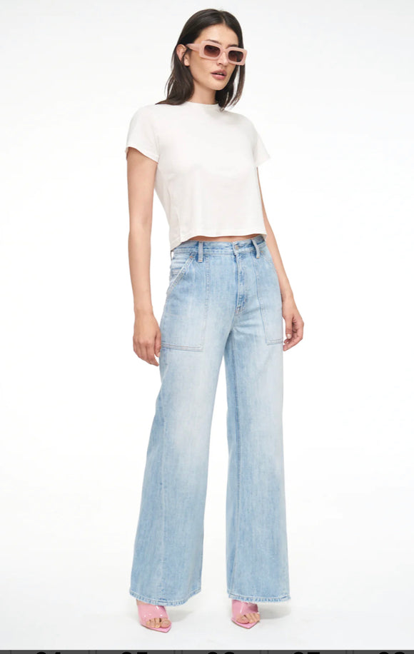Utility Pocket Wide Leg Jean