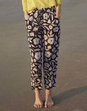 Navy Flower Jogger Pant