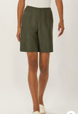 Dark Olive Short w/ Side Buttons