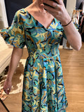 Mint Print Short Sleeve Maxi