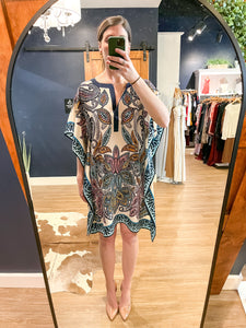 Multi Scarf Print Theodora Dress