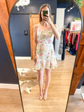 Floral Eyelet Mini Dress