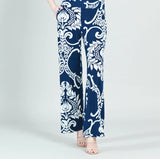 Navy/White Paisley Pant