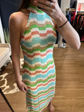 Crochet Multi Halter Dress