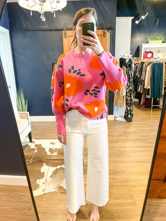 Penny White Wide Leg Crop