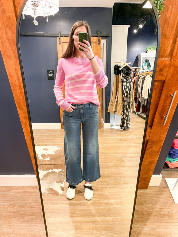 Pink Striped Sweater