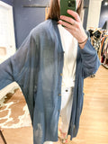 Dusty Blue Featherweight Slouch Cardi